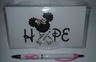 Minnie Mouse Hope Breast Cancer Awareness Checkbook Cover With Free Pen