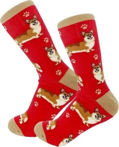 Happy Tails Welsh Corgi Socks Pet Lovers Soft Socks One Size Fit Most - Imagen 1 de 1