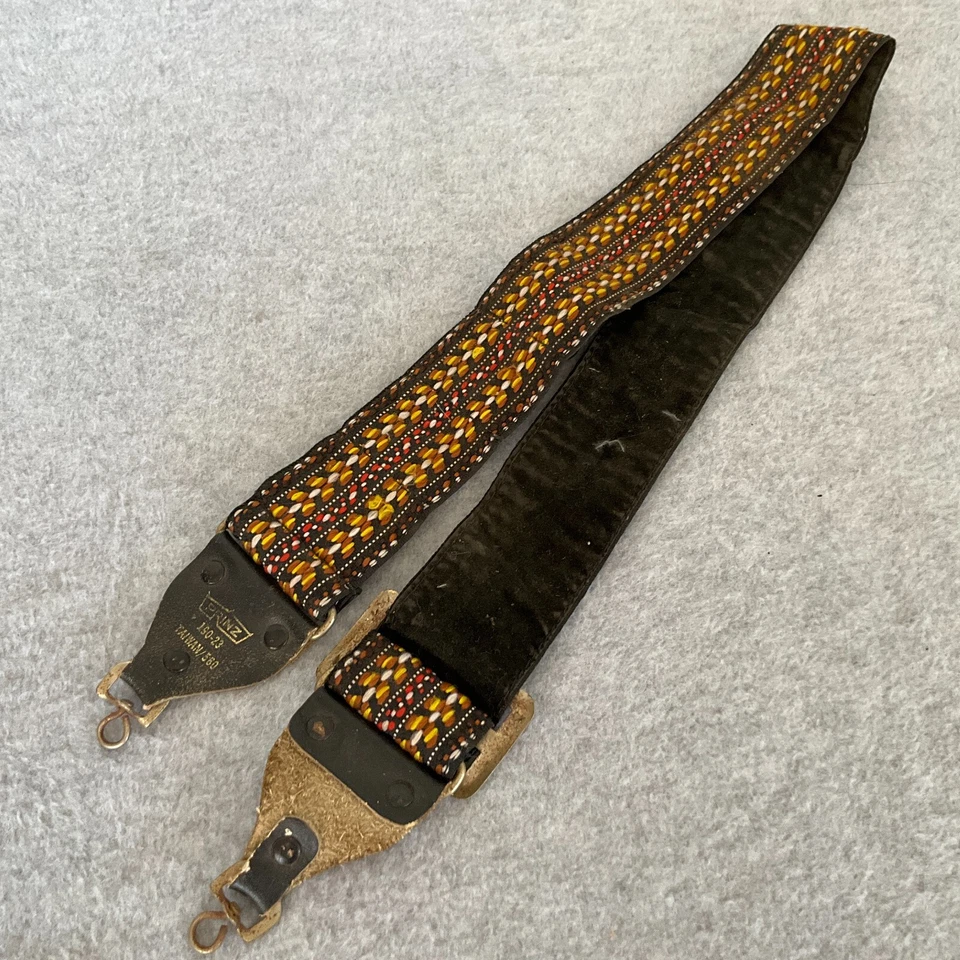 Correa para el hombro Prinz para cámara CUERO AÑOS 70 190-23 Taiwán 560 Hippie nativa colorida Foto 1 de 4