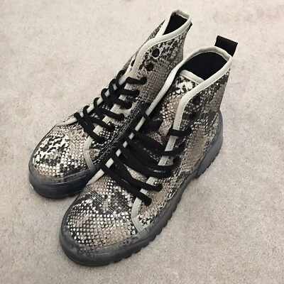 Qupid Size 7 Women’s Snakeskin Combat Boots - Image 1 of 4