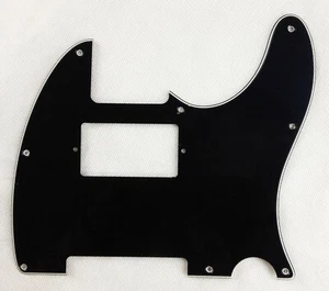 For US Fender 8 Screws Tele Guitar Pickguard With PAF Humbucker , 3Ply Black - Picture 1 of 4
