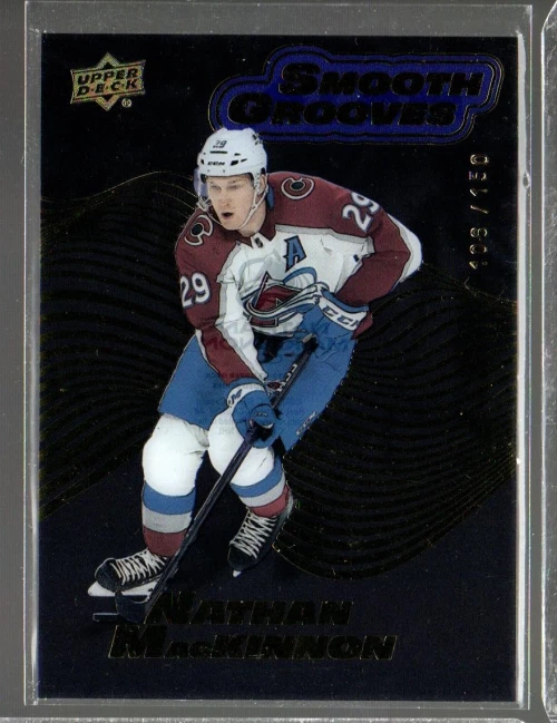 2022-23 Upper Deck Smooth Grooves Sapphire #SG12 Nathan MacKinnon /150 - Image 1 of 1