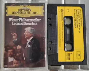 Beethoven - Symphonies Nos. 1&4 Bernstein DG W. Germany Tape Paper Label NM - Picture 1 of 1