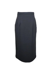 Fendi Womens Grey Fleece Wool Designer Pencil Skirt Size 42 UK 10 Authentic - Picture 1 of 11