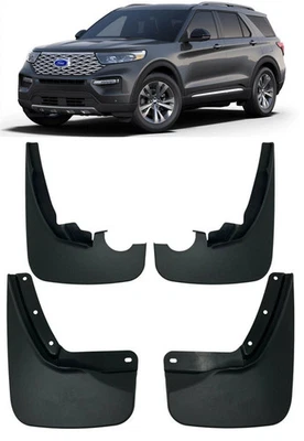 Genuine Front & Rear Splash Guards Mud Flaps FOR 2020-2024 Ford Explorer - Image 1 of 4