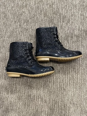Botas Sugar Glitter Duck para mujer - negras, talla 10, nuevas en caja Foto 1 de 4