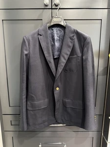 Sid Mashburn Ghost Blazer Navy High-Twist Wool, US42R IT52R - Picture 1 of 8