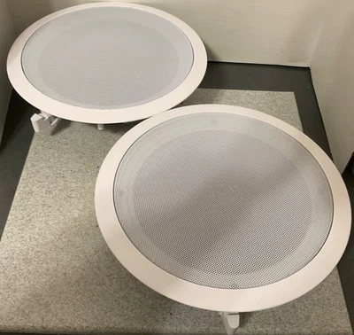 Pyle PDIC81RD 250W 8" Altoparlanti rotondi da incasso a parete/soffitto per casa, confezione da 2 - Immagine 1 di 4