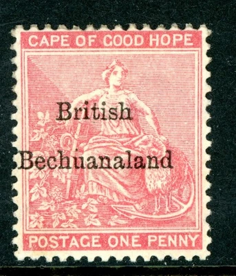 Bechuanaland  1885 QV British Colony QV 1p Rose OP Scott #6 Mint W642 - Image 1 of 4