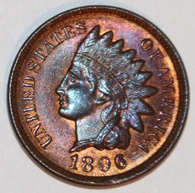 1896 Indian Head Cent - CH BH - Red Brown - #3273D - Image 1 of 4