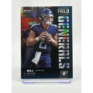 2024 Topps Finest Will Levis Field Generals Blue Refractor /150 Tennessee Titans - Picture 1 of 2