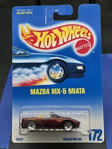 Hot Wheels 1991 Collector #172 MAZDA MX-5 MIATA rojo metálico - Imagen 1 de 2