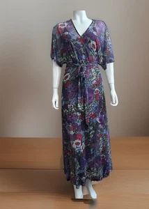 Maxi Vestido Who What Wear Floral Púrpura Talla Grande - Imagen 1 de 6