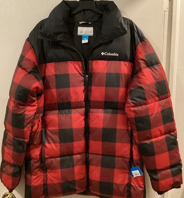 Columbia Men's Puffect II Jacket Buffalo Plaid Insulated Water Resist Size LT - Image 1 of 4