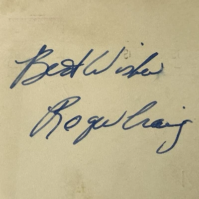 1955 Brooklyn Dodgers Roger Craig Autograph 1955 World Series Baseball Champs - Image 1 of 4