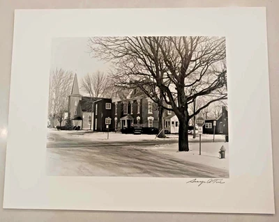 Original GEORGE TICE Photograph JAMES DEAN's FAIRMOUNT MUSEUM 1985 SIGNED! Rare! - Image 1 of 2
