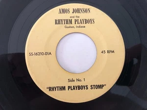 Rockabilly Instro 45 AMOS JOHNSON Rhythm Playboys Stomp HEAR - Picture 1 of 2