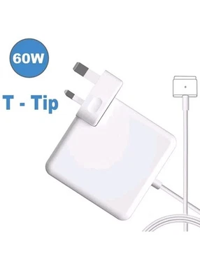 Power Cable Adapter Charger For Apple MacBook Air 11’’ 13" 60W MagSafe 2 T-TipUK - Image 1 of 4