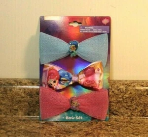 Nickelodeon Shimmer & Shine Hair Bow Set of 3 NEW - Picture 1 of 3