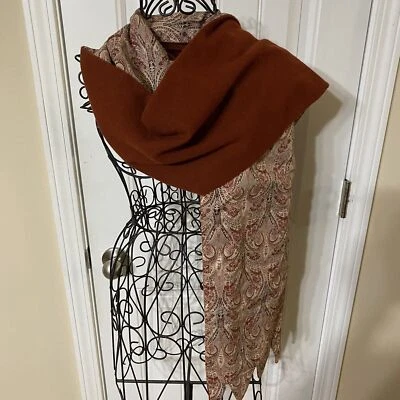 Allison M Creations Bufanda Hecha a Mano Lujo Cachemira “Bufón” Arándano Silenciador Foto 1 de 4