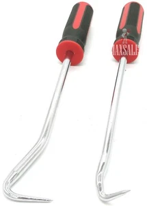 2pc Set Pick Tool - Long Rubber & Double Bend Hose Remover Tool W/ Rubber Handle - Picture 1 of 4