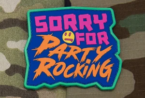 Mil-Spec Monkey Party Rocking PVC Morale Patch - Blue - Picture 1 of 1