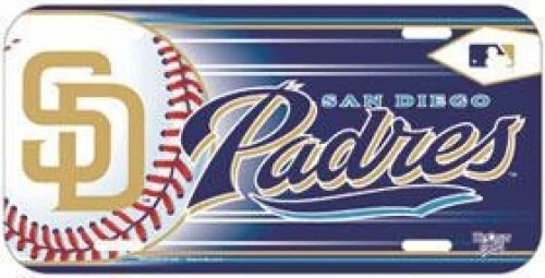 San Diego Padres License Plate Car Truck SUV Van Durable Tag MLB Baseball USA - Image 1 of 1