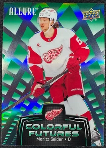 2024-25 Upper Deck Allure Moritz Seider Colorful Futures Green #CF-5 Red Wings - Picture 1 of 2