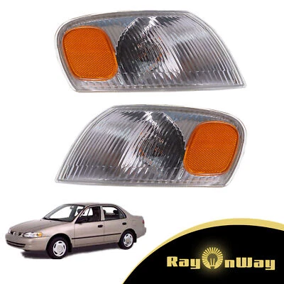 Juego de luces de señal de estacionamiento de giro izquierda+derecha esquina Toyota Corolla 1998-2000 Foto 1 de 4
