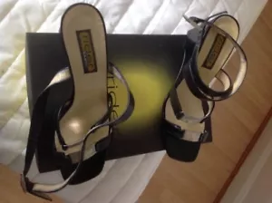 Rider black leather sandal size 4 - Picture 1 of 9