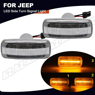 Sequential LED Side Marker Lights For Jeep Patriot Grand Cherokee Dodge Chrysler Foto 1 de 4