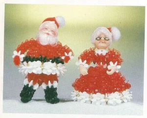 Holiday Bead Craft Patterns Bride Bridesmaid Halloween Christmas Ornaments L35 - Picture 1 of 12