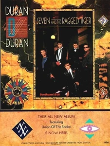 1983 Duran Duran "Seven & The Ragged Tiger" Album Release Promo Ad Reprint - Picture 1 of 1