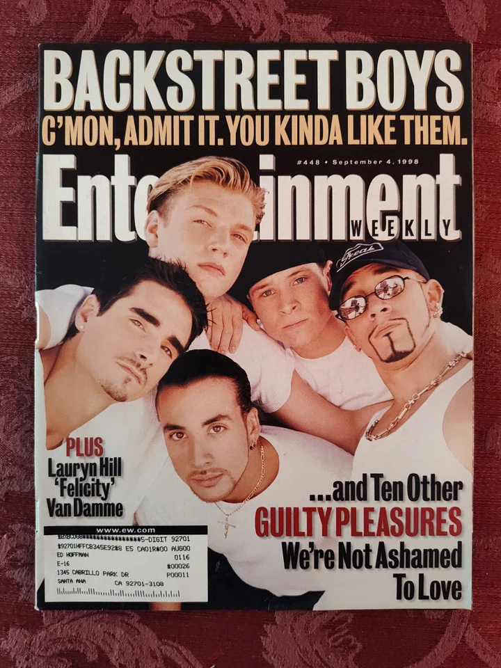 ENTERTAINMENT WEEKLY September 4 1998 Backstreet Boys Jean-Claude Van Damme - Image 1 of 1