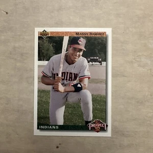 1992 Upper Deck Baseball Manny Ramirez Indians Top Prospect RC #63 EXC - Bild 1 von 2