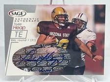 Todd Heap 2001 SAGE #A21 Autograph /400 Rookie Card Auto RC Silver Parallel