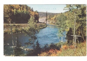 Matapedia Valley Gaspe Peninsula, Quebec Vintage 1988 Postcard Slogan Cancel - Picture 1 of 2