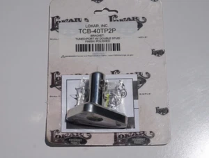 Lokar TCB-40TP2P Polished Tuned Port Billet Aluminum Bracket w/ Double Stud - Picture 1 of 3