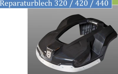 FUXBAU MOWERHAUS OG Placa de reparación de capó Automower aluminio 1,5 mm - adecuada para 320/420/440