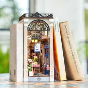 Rolife DIY Dollhouse Bookshelf Arcade Dating 3D Wooden Puzzle Booknook Gifts - Picture 1 of 12