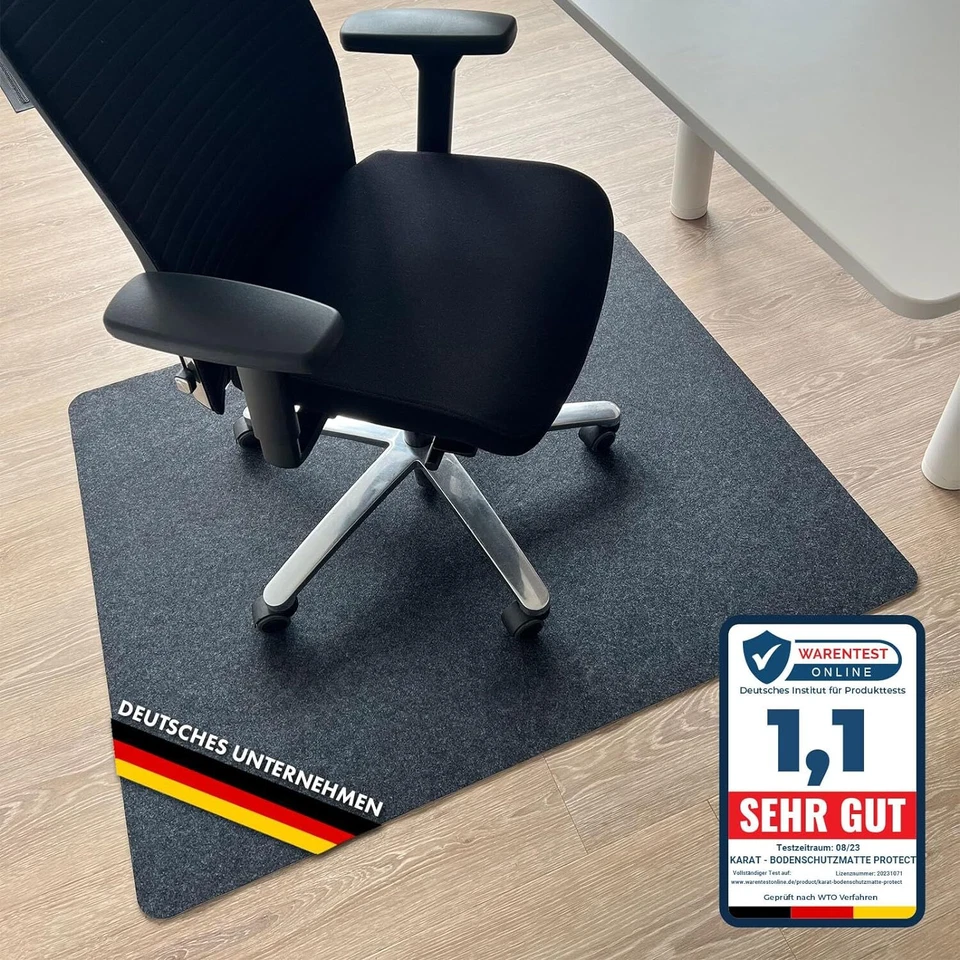 Bodenschutzmatte Bürostuhlmatte Stuhlunterlage 100x120cm Unterlage Viking