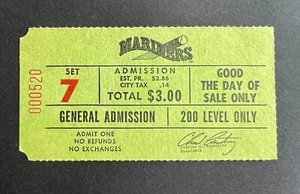 Vintage 1988 Seattle Mariners Ticket Stub General Admission Kingdome Seattle WA. - Picture 1 of 2