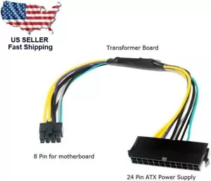 24 Pin 8 Pin ATX PSU Power Supply Adapter for DELL 9020 7040 T1700 T3620 H61 H81 - Picture 1 of 5