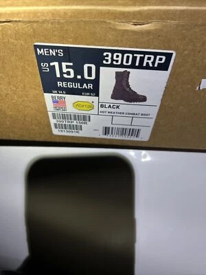 Belleville 390TRP Hot Weather Combat Boot Black Size 15 Regular - Image 1 of 3