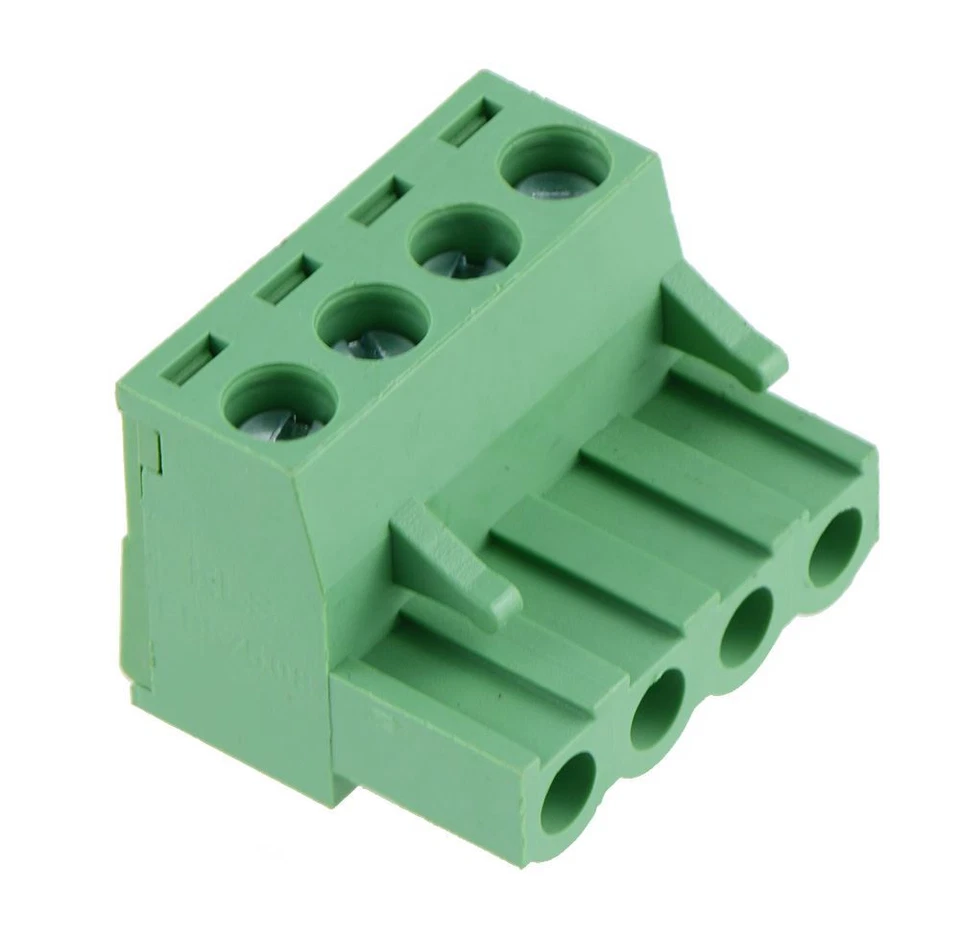 10 x 4-Way Plug-In PCB Screw Terminal Block 5.08mm - Image 1 of 1