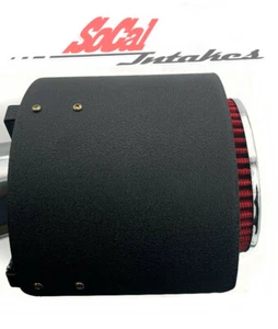 RED 2.75" 70mm Air Intake Cone Filter + Heat Shield for Audi A3 A4 A5 A6 TT - Bild 1 von 5