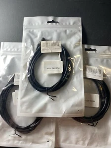 3 Pack 6ft 3.5mm Stereo Audio TYUMEN Cable Extension Cord Male to Female - Picture 1 of 4