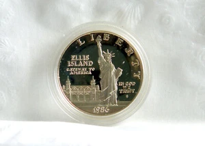 1986-er BEWEIS SILBERFREIHEIT DOLLAR. - Bild 1 von 2