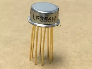 (2 PZ) NATIONAL LF356H Op Amp Singolo AMP Bipolare/JFET 8 Pin Lattina Metallo ORO VECCHIO - Foto 1 di 5