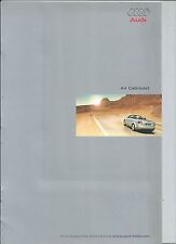 2001 AUDI A4 CABRIOLET brochure italiano 2.4 - 3.0